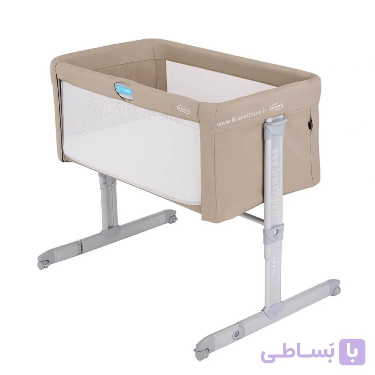 تخت کنار مادر گراکو مدل Sweet2Sleep Oatmeal — تصویر 1