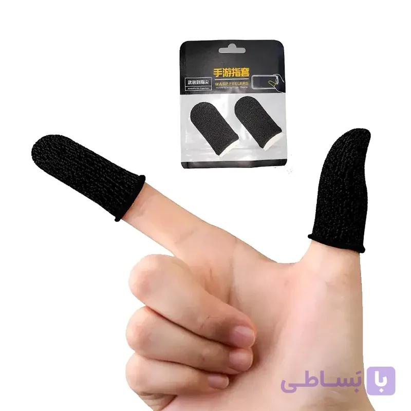 آستین کنترل کننده انگشت مخصوص گیم 10پک دوعددی دستکش عرق گیر انگشتی — تصویر 1