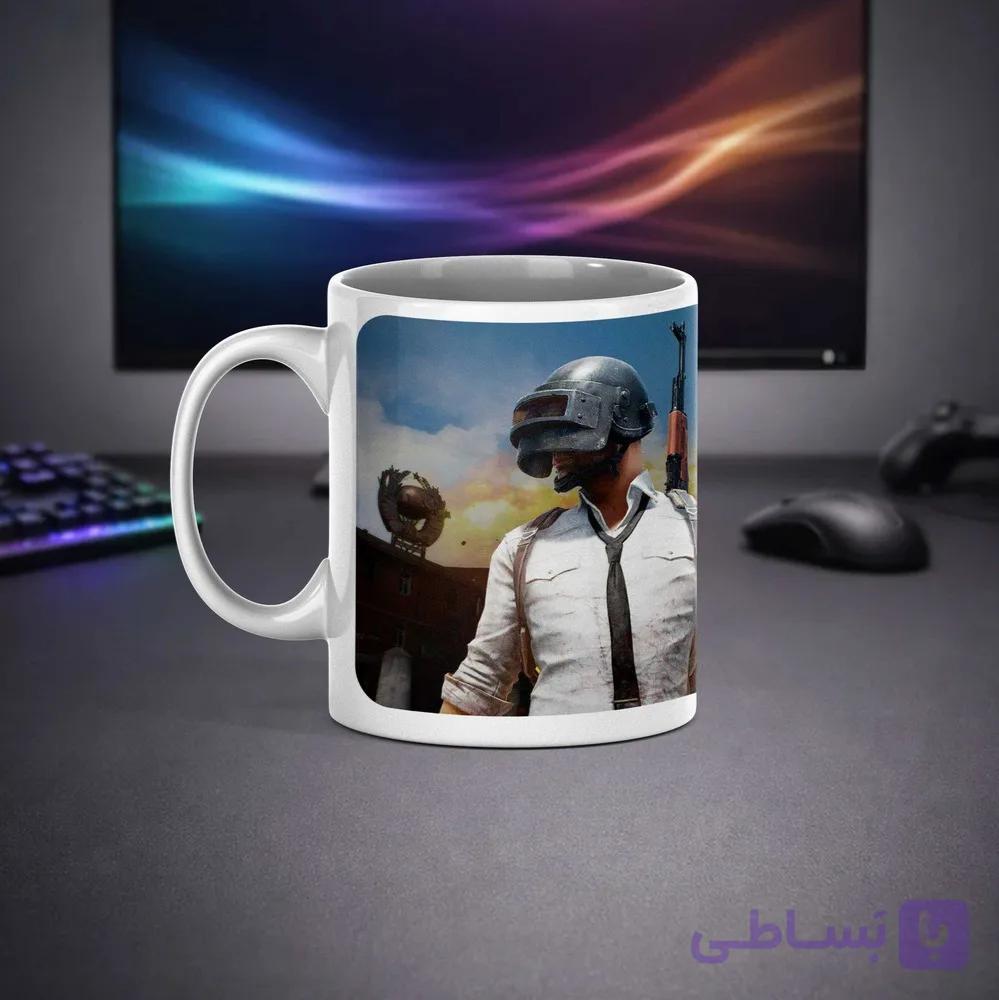 ماگ سرامیکی طرح PUBG Mobile | ماگ پابجی موبایل گیمرها — تصویر 1