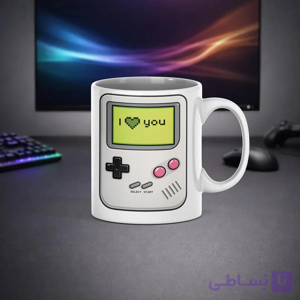ماگ سرامیکی گیمینگ مدل I LOVE YOU — تصویر 1