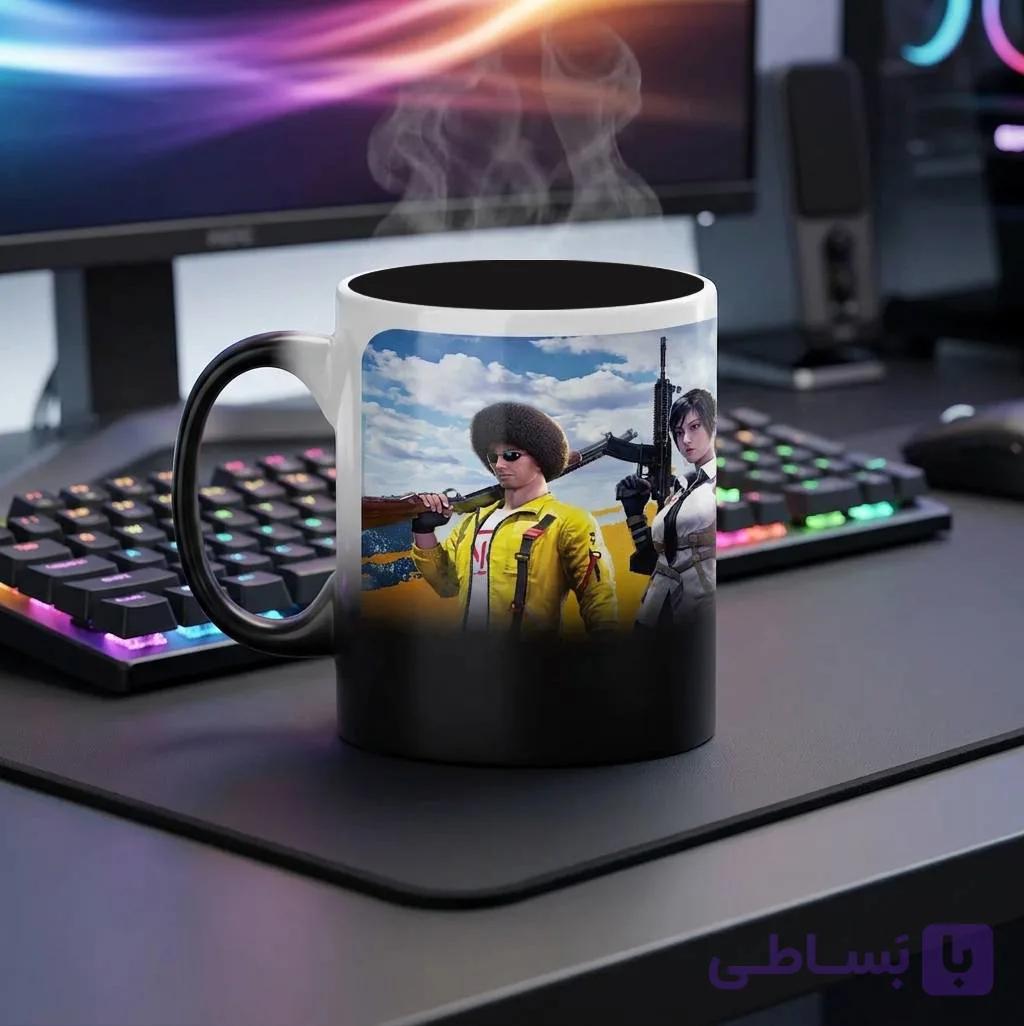 ماگ گیمینگ حرارتی پابجی موبایل | طرح PUBG Mobile — تصویر 1