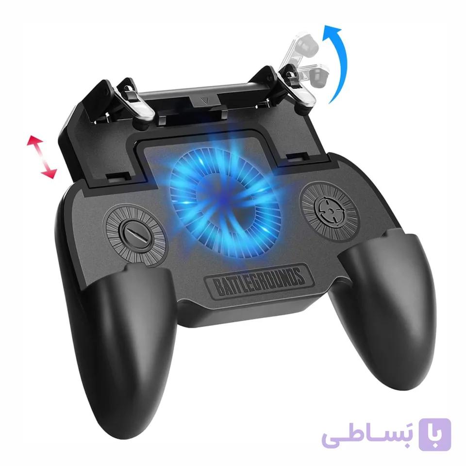 دسته بازی فن‌دار PUBG موبایل مدل SR با پاوربانک 2000 میلی‌آمپر — تصویر 1
