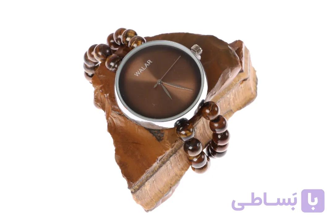 ساعت اسپرت بند سنگی با سنگهای چشم ببر کد 102560