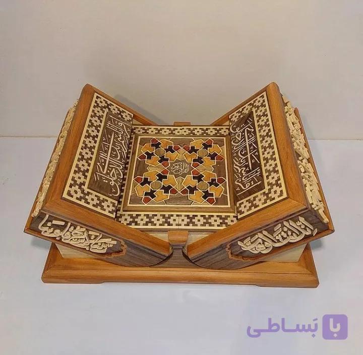 جعبه و رحل قرآن جوک کاری و معرق کد 102528 — تصویر 1