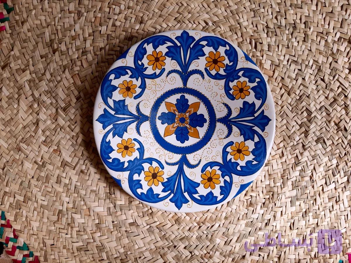 بشقاب دیوارکوب سفالی کد 102574 — تصویر 1