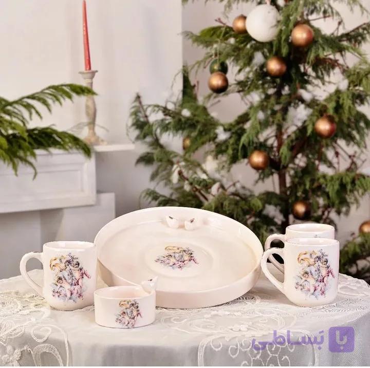 ست پذیرایی سرامیکی طرح فرشته کد 102550 — تصویر 1