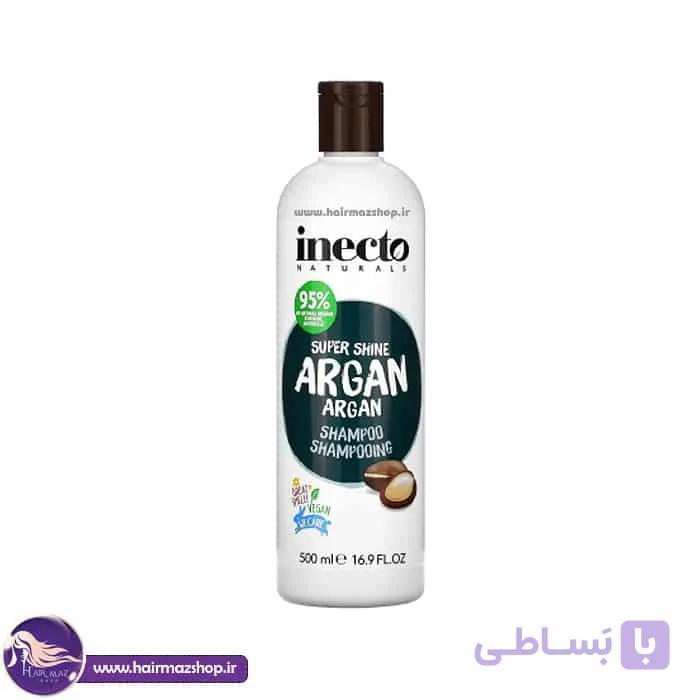 شامپو تغذیه‌کننده آرگان اینکتو Inecto حجم ۵۰۰ میل | نرم‌کننده و تقویت‌کننده مو