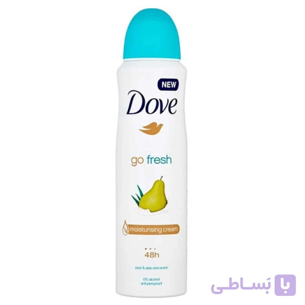 اسپری ضد تعریق مخصوص بانوان داو Dove مدل گلابی حجم 250 میل