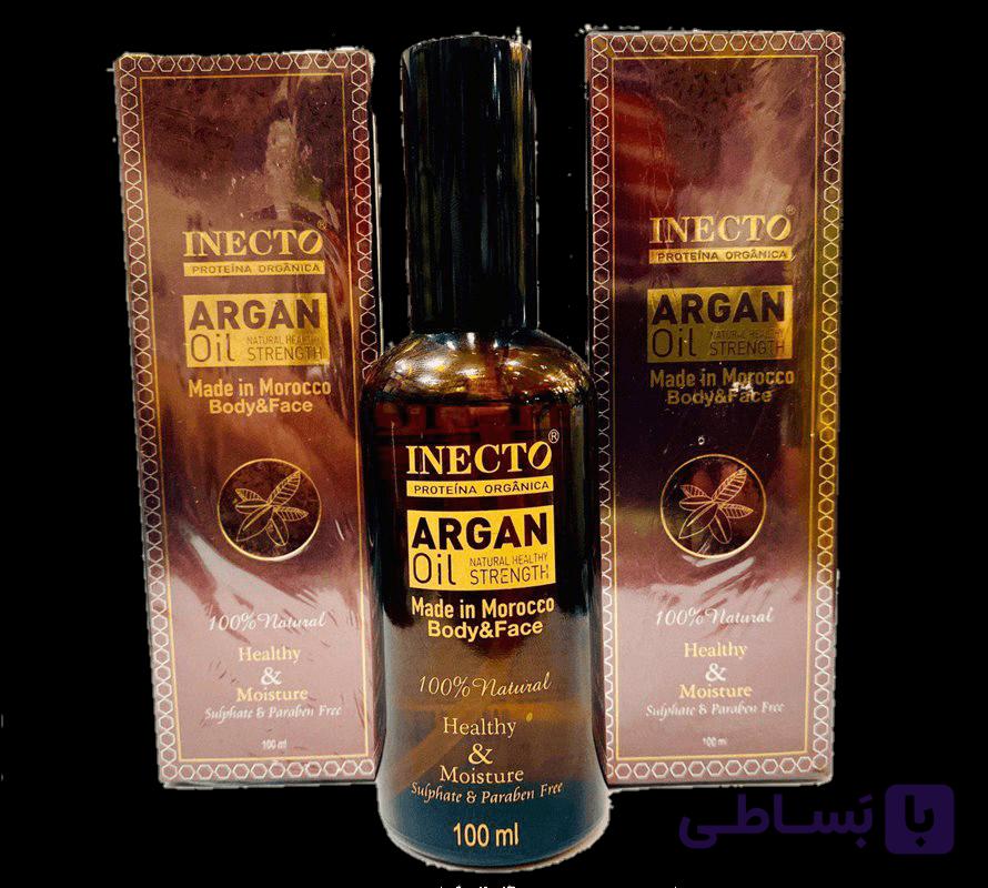 روغن آرگان اینکتو مناسب انواع پوست و بدن 100 میل — تصویر 1