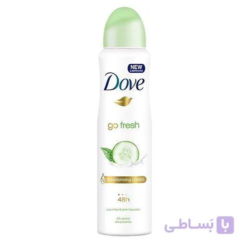 اسپری ضد تعریق زنانه داو Dove مدل خیار حجم 250 میل