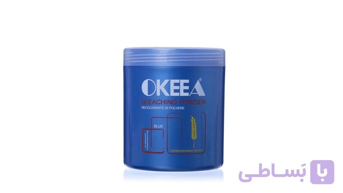 پودر دکلره اکیا آبی 500 گرمی OKEEA — تصویر 1