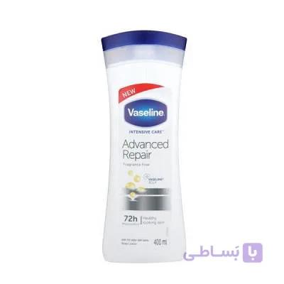 لوسیون بدن پوست خشک وازلین مدل Advanced Repair حجم 400 میل
