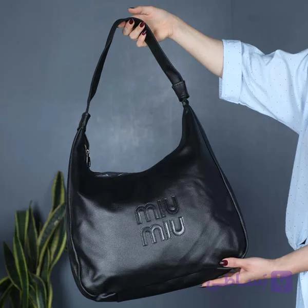کیف دوشی زنانه گره ای MIU MIU — تصویر 1