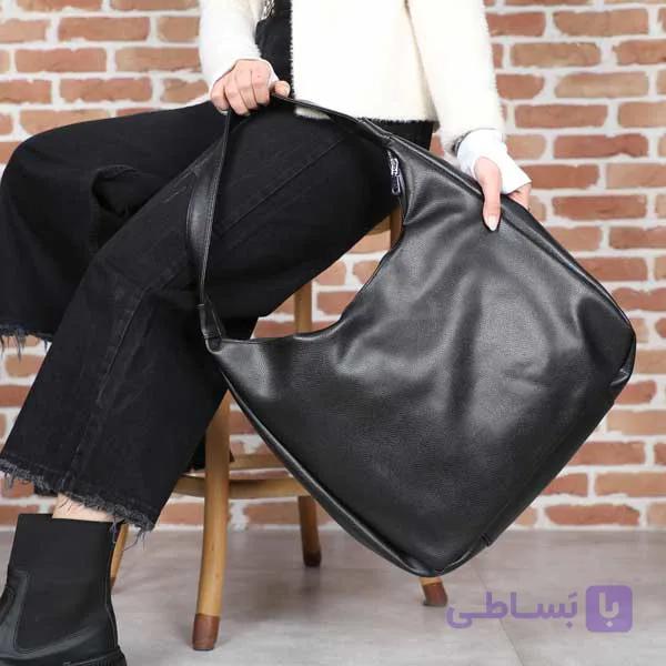 کیف زنانه دوشی تکبند چرم — تصویر 1