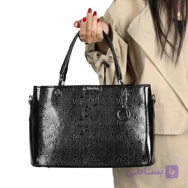 کیف زنانه دوشی مدل ورنی — تصویر 1