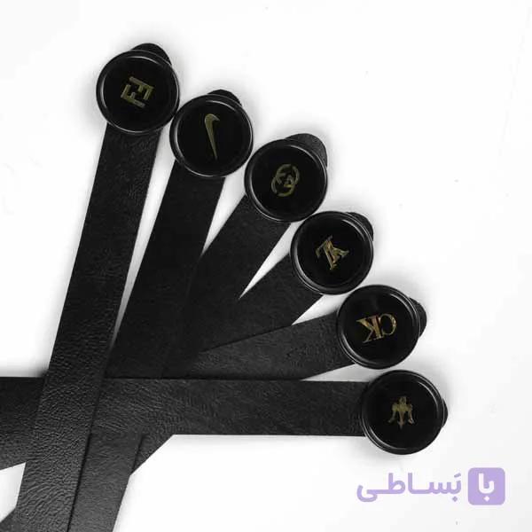 کمربند مردانه مدل سرامیکی مشکی — تصویر 1