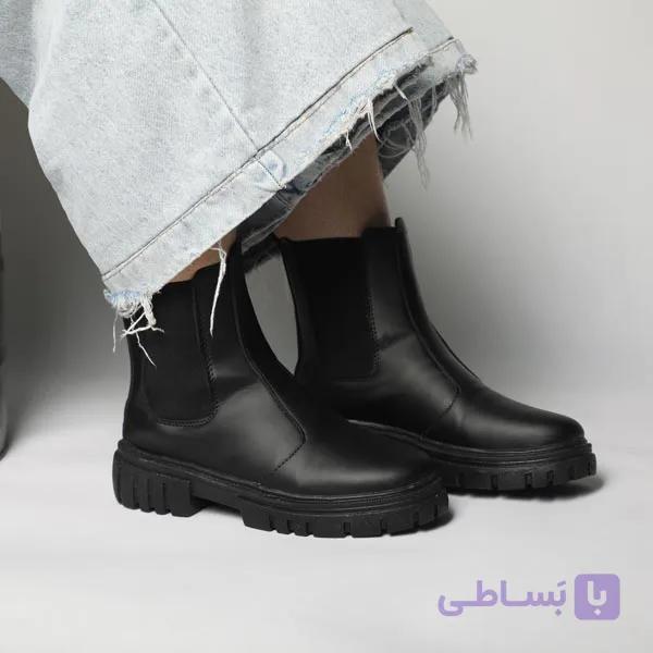 پوتین کشی دخترانه مشکی یاسمن — تصویر 1