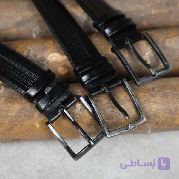 کمربند مردانه مدل ساده کلاسیک WE — تصویر 1