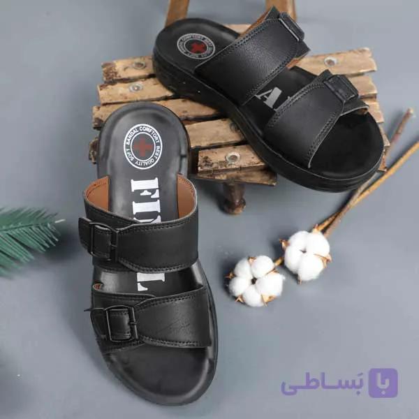 صندل مردانه FINAL مدل سینا مشکی — تصویر 1