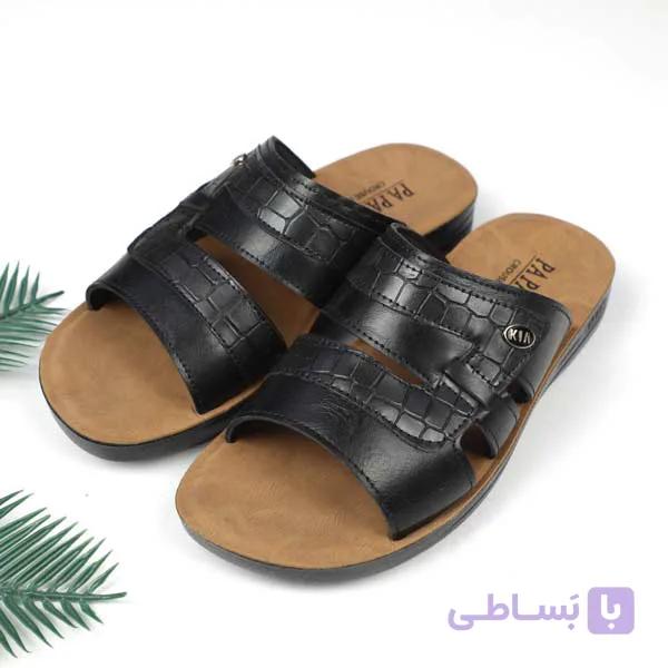 صندل مردانه papa مدل KIA مشکی — تصویر 1