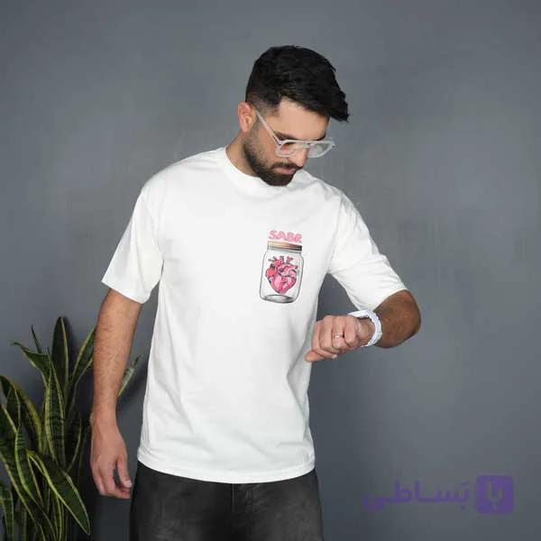 تیشرت لش مچینست طرح قلب شیشه ای TOLID — تصویر 1
