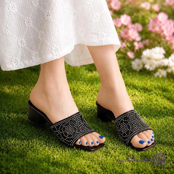 صندل زنانه نگینی — تصویر 1