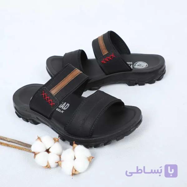 صندل مشکی مردانه بردیا — تصویر 1