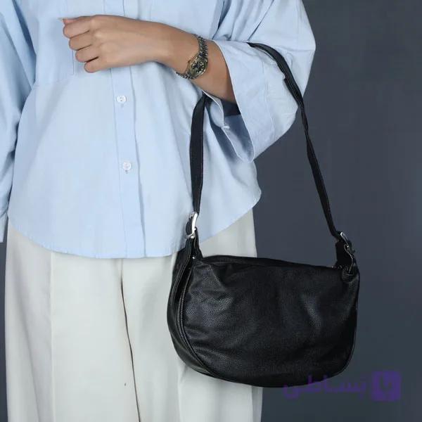 کیف دوشی زنانه مریم ساده یک زیپ — تصویر 1