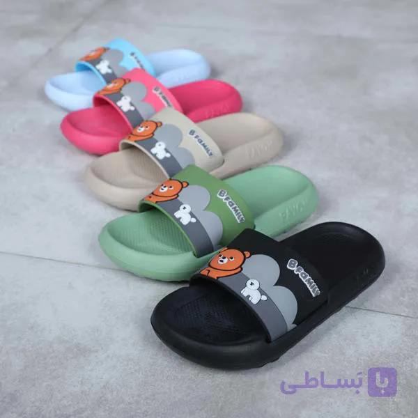 دمپایی بچگانه خرسی مدل BFAMILY — تصویر 1