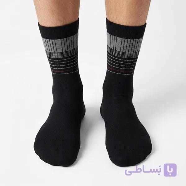 جوراب ساقدار مردانه خطی — تصویر 1