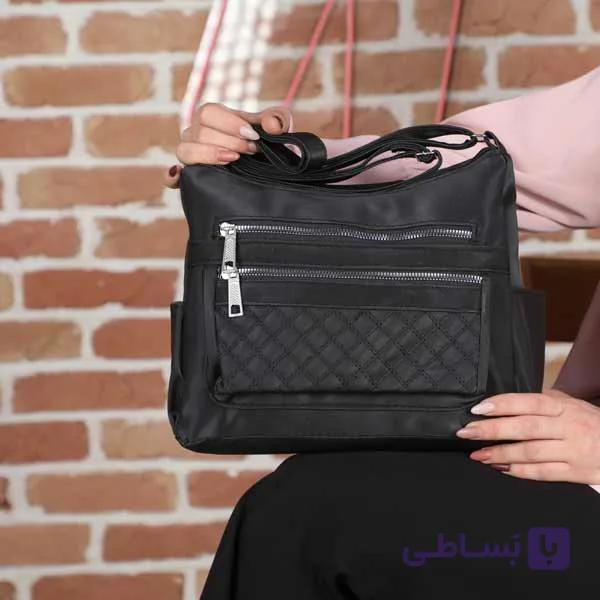 کیف زنانه یکطرفه گلدوزی لوزی — تصویر 1