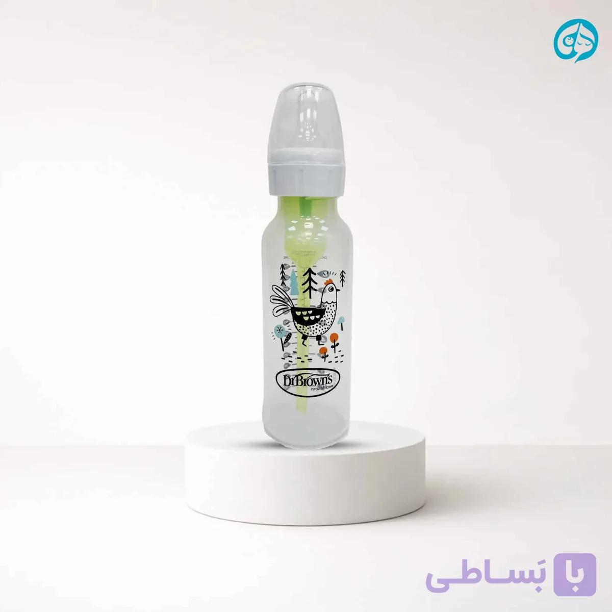شیشه شیر 250 میل دکتر براون دهانه باریک