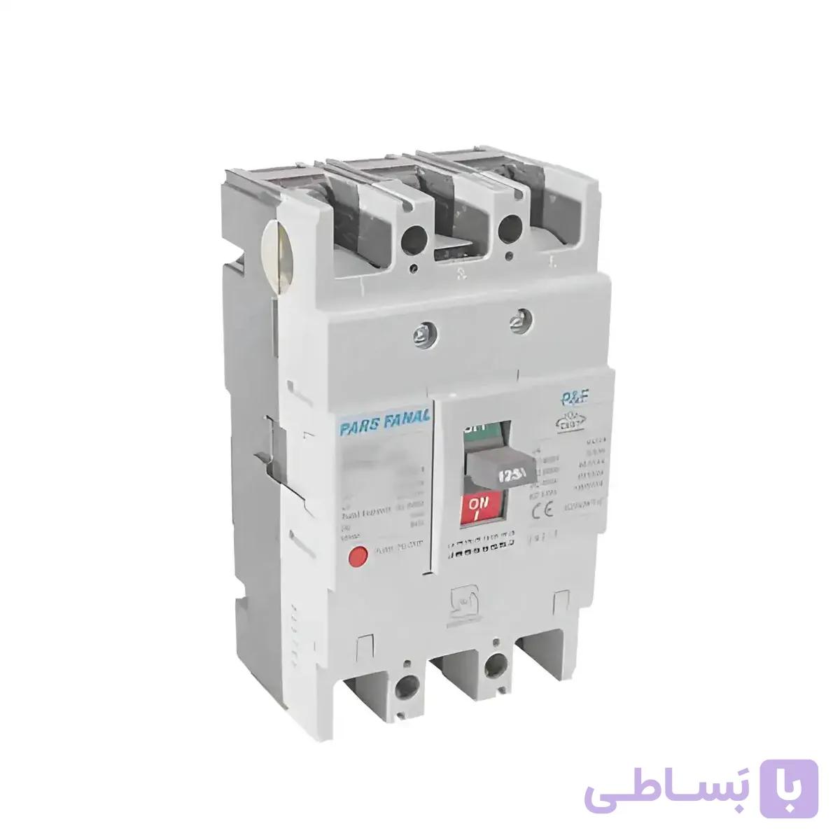 کلید اتوماتیک 800 آمپر غیر قابل تنظیم حرارتی- مغناطیسی PF3N-800 پارس فانال — تصویر 1