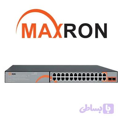 سوئیچ 24 پورت مکسرون مدل MSW-3224FPH-2GL-300I