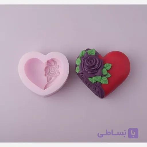 قالب سیلیکونی قلب رزا