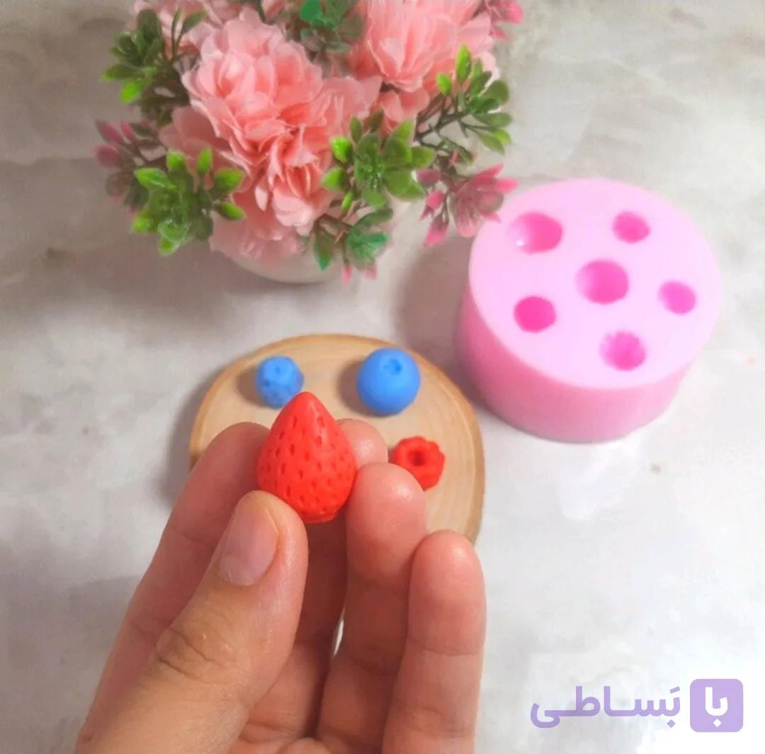 قالب سیلیکونی میوه چند تایی توت فرنگی، بلوبری و تمشک — تصویر 1