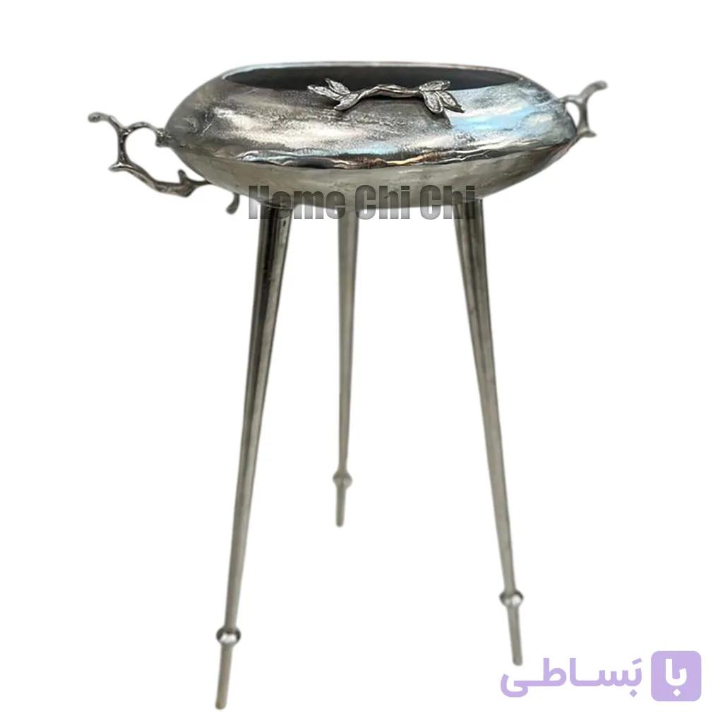 گلدان الومینیومی ویونا – کنار سالنی و رومیزی (۲ کاره) — تصویر 1