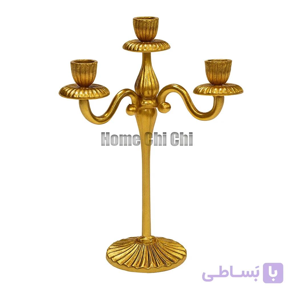 شمعدون المینیومی ۳ شعله اریا — تصویر 1