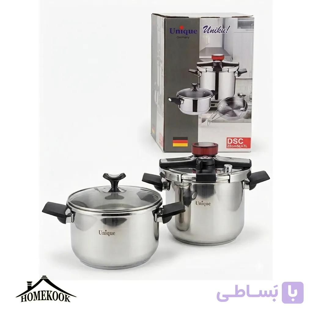 زودپز دو قلو یونیک ظرفیت 5+7 لیتری — تصویر 1