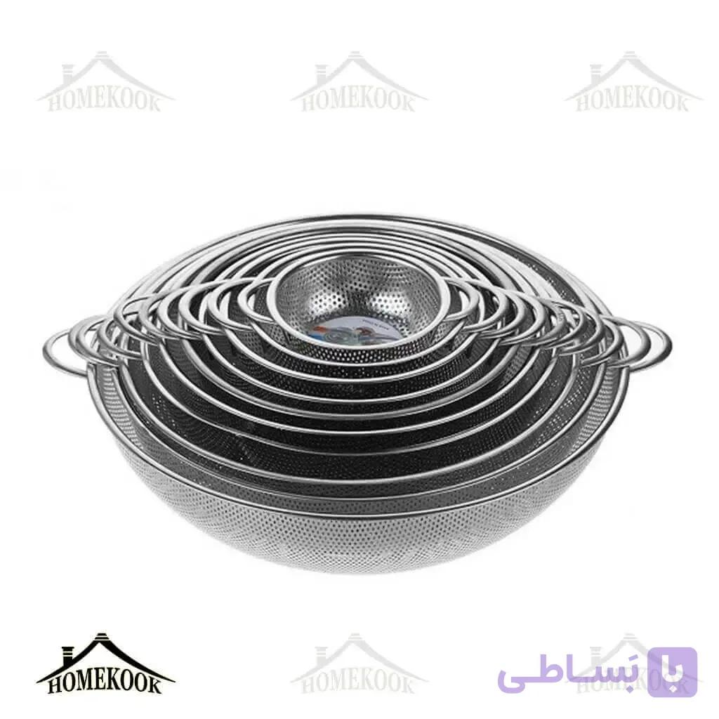 سرویس آبکش استیل 10 پارچه پانچ — تصویر 1