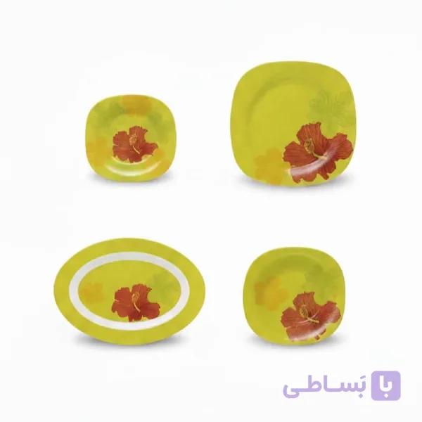 سرویس غذاخوری 19 پارچه سبز لومینارک مدل HIBISCUS GREEN — تصویر 1