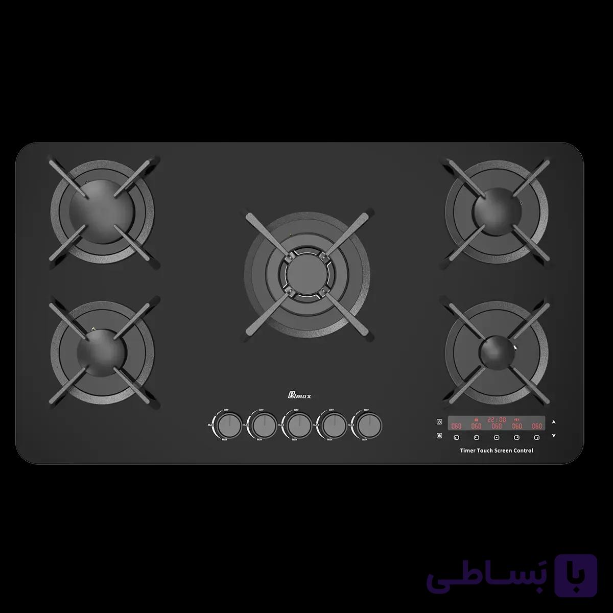 اجاق گاز شیشه ای 2106T تایمردار بیمکث — تصویر 1