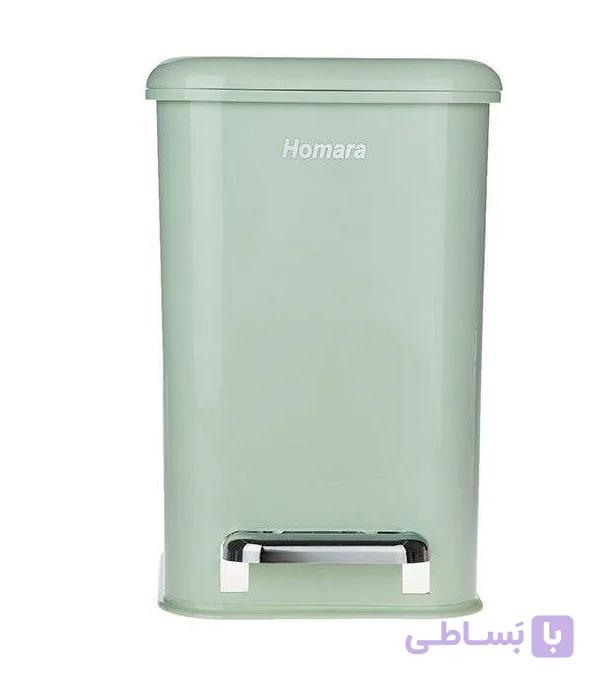 سطل پدالی دوجداره 4 گوش 20 لیتری همارا — تصویر 1