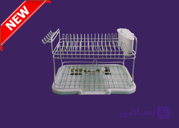 آبچکان (جاظرفی) ضدزنگ ضخیم آسیا دوطبقه کوچک (4رنگ) — تصویر 1