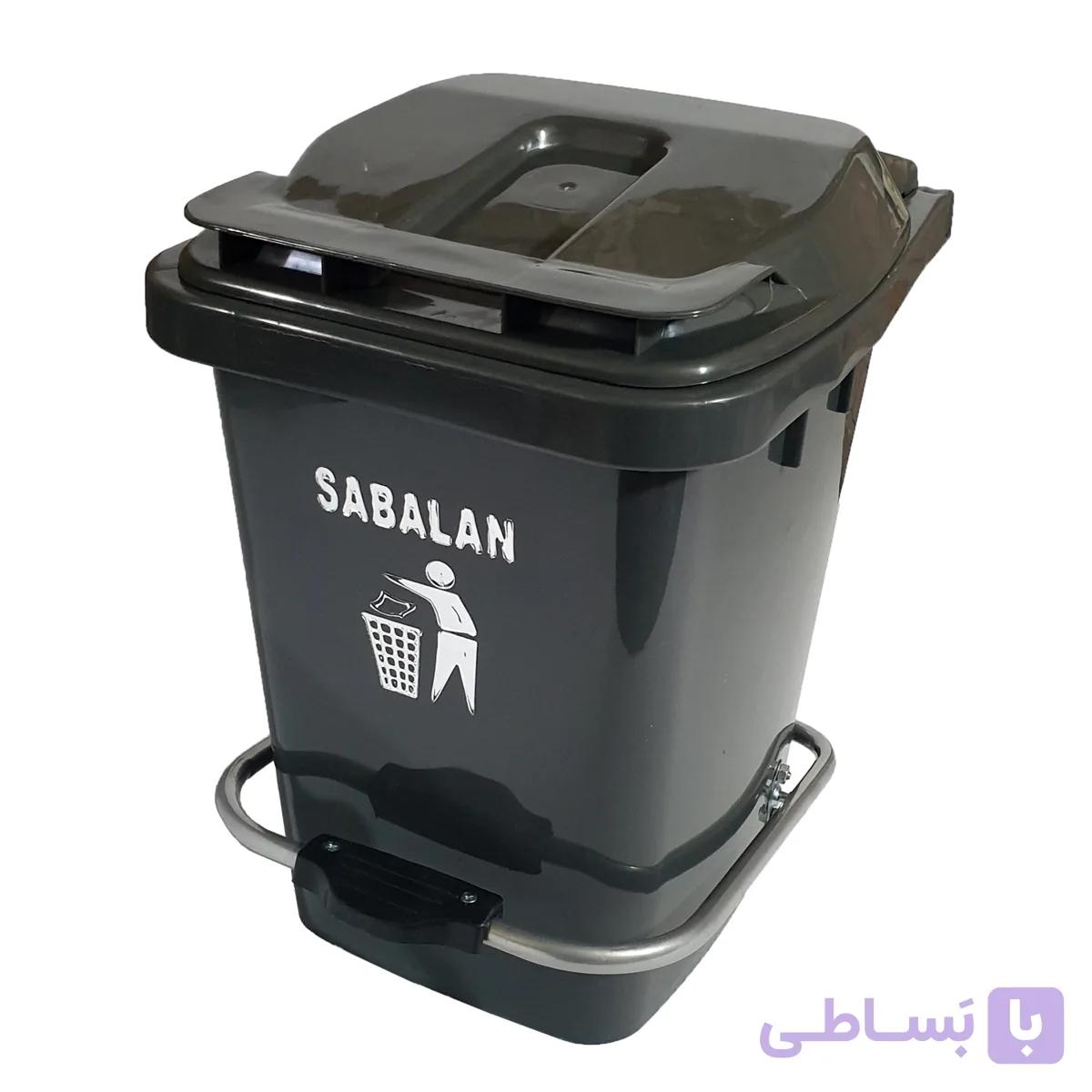 سطل زباله 40 لیتری سبلان بدون پدال — تصویر 1