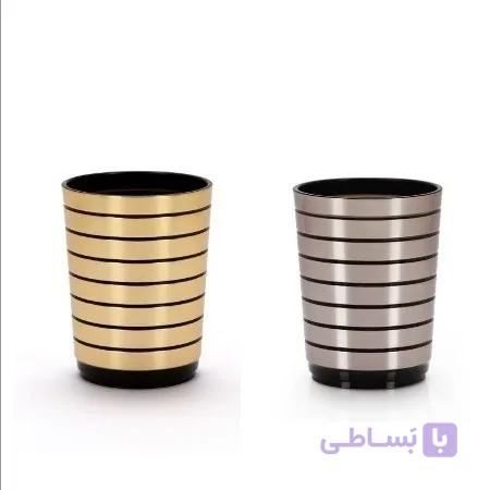 لیوان طرح تایلندی ( استیل و طلایی ) — تصویر 1