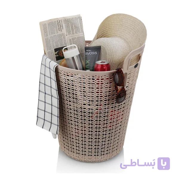 سبد رخت لباس بزرگ طرح روشا