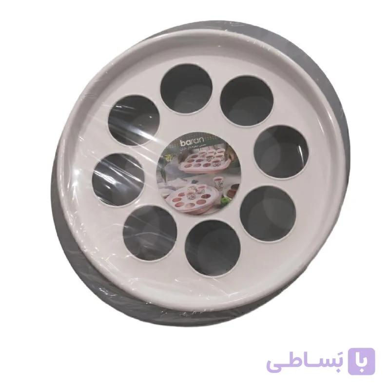 سینی پذیرایی ۹ حفره گرد باران — تصویر 1