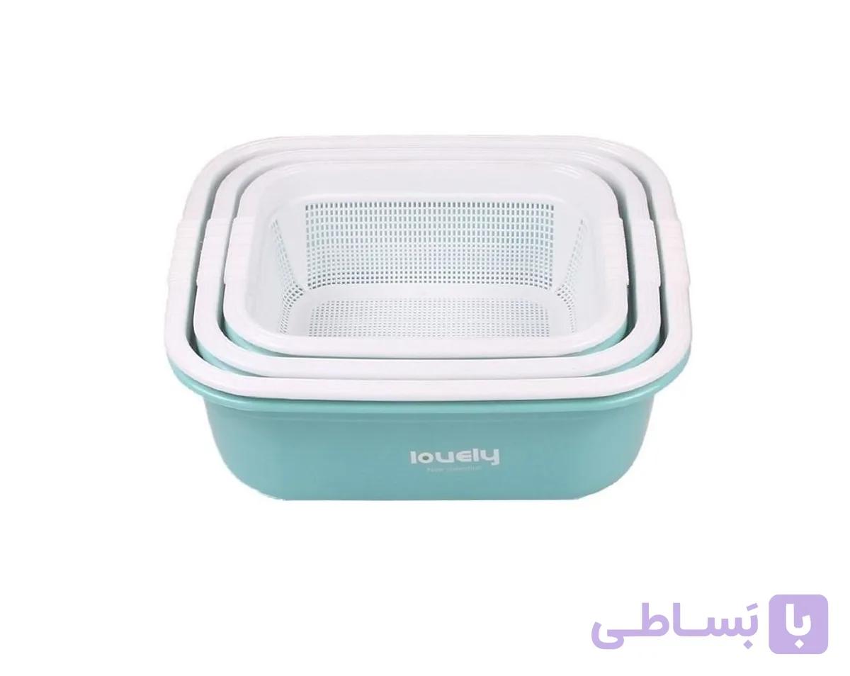 ست ابکش لگن 6پارچه بزرگ لاولی