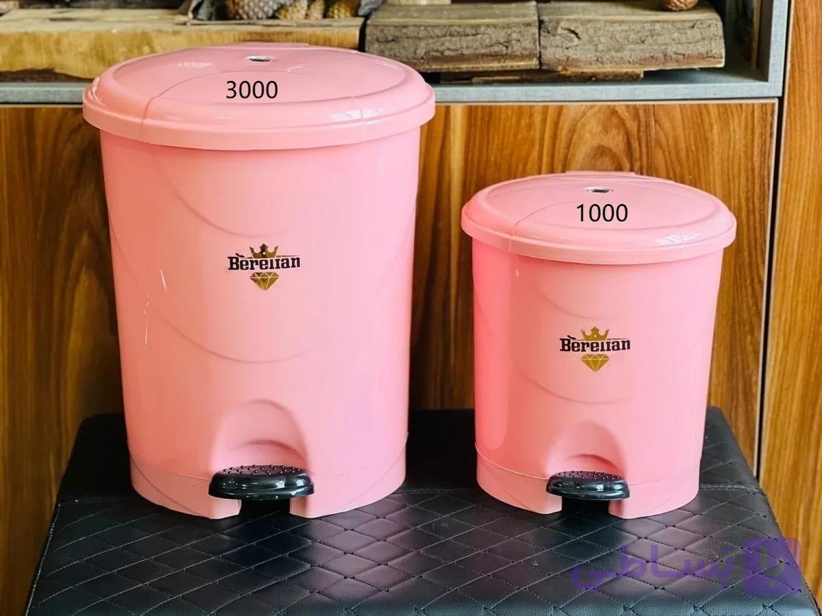 سطل زباله پدالی حمام و توالت بزرگ برلیان 3000 — تصویر 1